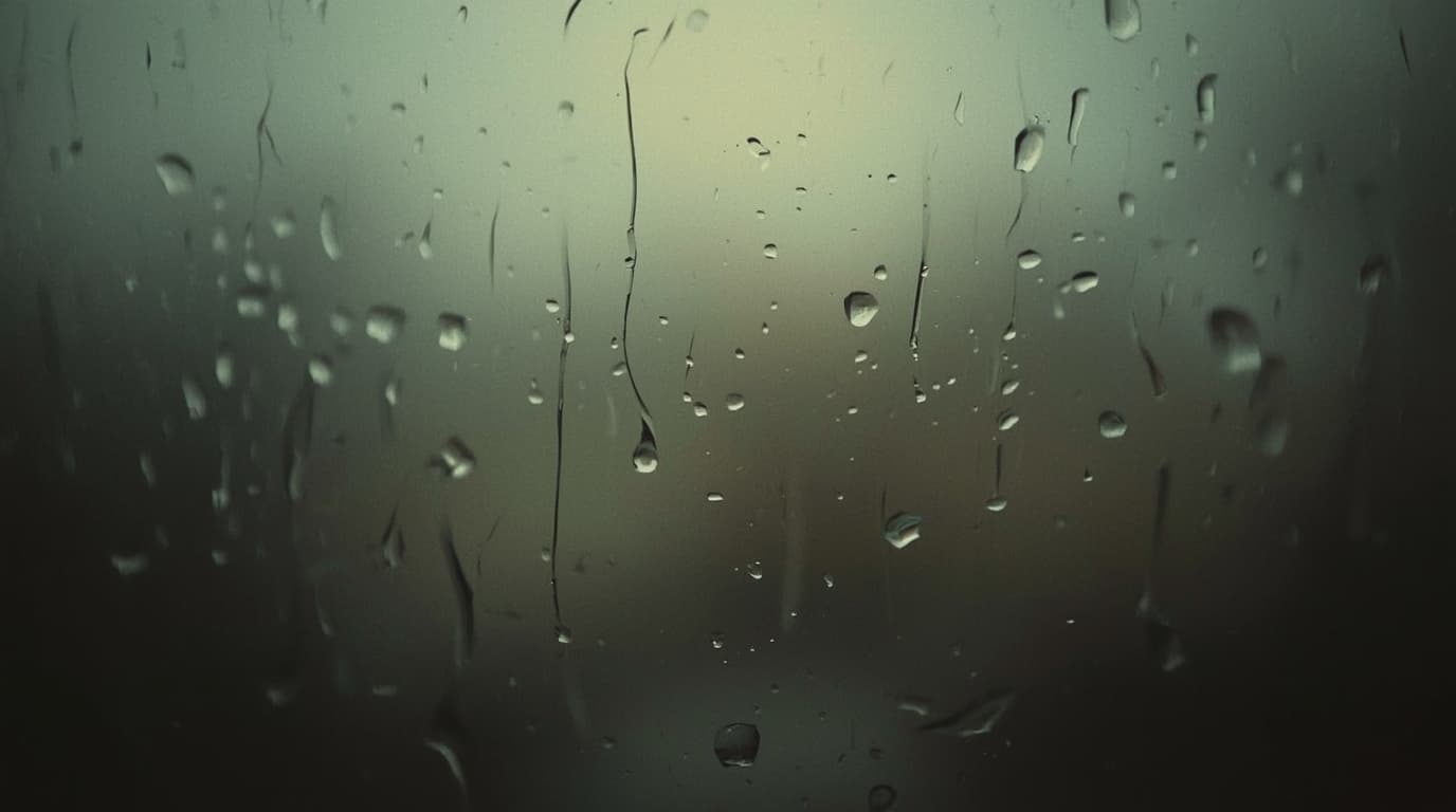 gotas de lluvia en el vidrio de ventana como imagen de poema estas lagrimas de norma bolaños